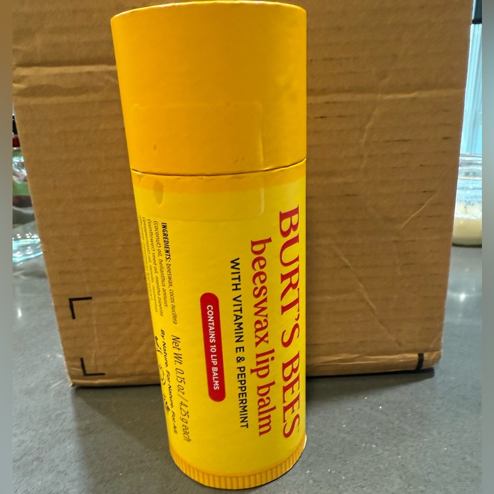 Burt's Bees Giant Tube with a 10 Pack of Lip Balms
